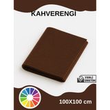Special Action Metrelik Ince Keçe Kumaş Keçe 1 mm Aktivite Keçesi Renkli Keçe El Işi Keçesi 1 Metre (100CMX100CM) - Kahve