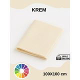 Special Action Metrelik Ince Keçe Kumaş Keçe 1 mm Aktivite Keçesi Renkli Keçe El Işi Keçesi 1 Metre (100CMX100CM) - Krem
