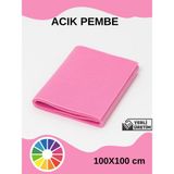 Special Action Metrelik Ince Keçe Kumaş Keçe 1 mm Aktivite Keçesi Renkli Keçe El Işi Keçesi 1 Metre (100CMX100CM) - Pembe