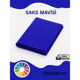 Special Action Metrelik Ince Keçe Kumaş Keçe 1 mm Aktivite Keçesi Renkli Keçe El Işi Keçesi 1 Metre (100CMX100CM) - Saks Mavi