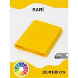 Special Action Metrelik Ince Keçe Kumaş Keçe 1 mm Aktivite Keçesi Renkli Keçe El Işi Keçesi 1 Metre (100CMX100CM) - Sarı