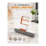 Special Action Sıkmalı Süngerli Mini Mop El Değmeden Temizlik Aparatı Mutfak Tezgah Lavabo Cam Fayans İçin Kompakt Mop
