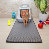Special Matt (50X110 Cm) Kedi Tuvalet Önü Paspası Kedi Kumu Paspası Kedi Matı - 50 x 100 cm - Gri