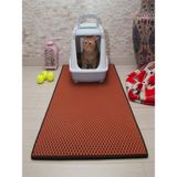Special Matt (50X110 Cm) Kedi Tuvalet Önü Paspası Kedi Kumu Paspası Kedi Matı - 50 x 100 cm - Kahve