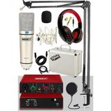 Special Paket-1 Stüdyo Ekipmanları Ses Kartı Cx1 Mikrofon Kulaklık Stand - Çok Renkli - Standart