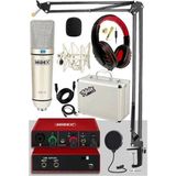 Special Paket-1 Stüdyo Ekipmanları Ses Kartı Cx1 Mikrofon Kulaklık Stand