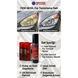 specsol Araba Far Temizleme Seti Stop Lambası Temizleme Seti Far Temizlik Seti Far Stop Parlatma Seti