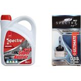 Spectre G12 Kırmızı Antifriz 3 L + Spectre D3S 6000K Xenon Ampul