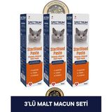 Spectrum Care Kısırlaştırılmış Kediler İçin Vitaminli Malt Paste - Kedi Malt Macunu 30 gr - 3'lü Kedi Gıda Takviye Seti - 30 gr x 3 Adet