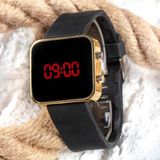 SPECTRUMWATCH LED Mini GOLD BLACK Kadın Genç Kız Unisex KOL SAATİ ST-303504 - Siyah