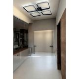 Specula Modern Tasarım Siyah Renk Yemek Masası Üstü - Mutfak - Salon Beyaz Işıklı LED Avize - Metal