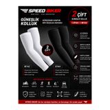 SPEED BİKER Motorcu Kol Çorabı UV Güneş Koruyucu Motosiklet Kolluk Yazlık Kol Bandı 2 set