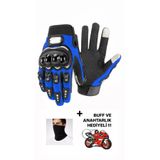 SPEED BİKER MOTOSİKLET BİSİKLET ELDİVENİ DOKUNMATİK ÖZELLİKLİ YASAYA UYGUN ETİKETLİ SB UZUN MAVİ ELDİVEN