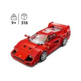Speed Champions Ferrari F40 Süper Araba 76934 – 9 Yaş ve Üzeri Çocuklar Için Inşa Edilebilen Oyuncak Araç Modeli Yapım Seti (318 Parça) - 0 - Siyah