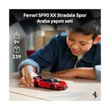 Speed Champions Ferrari SF90 Xx Stradale Spor Araba 77254-9 Yaş ve Üzeri Çocuklar Için Minifigür Içeren Ferrari Kıyafetli Minifigür Içeren Yaratıcı Oyuncak Yapım Seti, Hediye Fikri (339 Parça) - 0 - Siyah