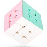 Speed Cupe Küp Zeka Küpü 3x3 Pastel Renkler Hız Küpü,fidget Oyuncak Seyahat Zeka Oyunu - Pembe