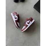 Speed Sneakers Air Jordan 1 Low Kısa Kadın Erkek Günlük Spor Ayakkabı - Bordo