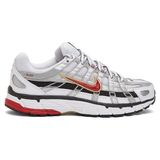 Speed Sneakers Nike P-6000 Unisex Erkek Günlük Yürüyüş Spor Ayakkabı - Gri - Kırmızı