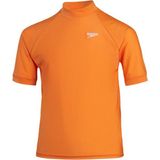 Speedo 8-00316616850 Prt Ss Rash Top Jm Erkek Çocuk Güneş Koruyucu Tişört - Turuncu - 11 - 12 Yaş