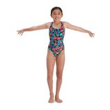 Speedo 8-12377G810 Leaderback Allover Kız Çocuk Yüzücü Mayo