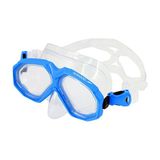 Speedo Au Dual Lenses Mask With Snrkl Blu/blk Unisex Yüzücü Gözlüğü SOL25002C-TCBK Mavi