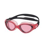 Speedo Biofuse 2.0 yüzme gözlüğü, kadın tasarımı, patentli ayar mekanizması, buğulanmaz, sızdırmaz, rahat oturan yüzücü gözlüğü, Raspberry Fill/Vermillion Swim In Style, tek boy