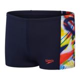 Speedo Digi Alov Panelli Asht Jm Erkek Çocuk Slip Mayosu, 8-10 Yaş, Siyah