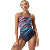 Speedo Digi Plmt Mdlt Af Navy Kadın Yüzücü Mayosu 8-00305518178 Lacivert