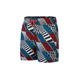 Speedo Digi Print 15" Erkek Yüzme Şortu, Mavi/Kırmızı, S Beden