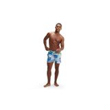 Speedo Digi Print Leisure 16" Erkek Yüzme Şortu, Mavi, 2XL Beden