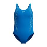 Speedo Hyperboom Splice Muscleback kız çocuk mayosu, yüzme antrenmanı, klora dayanıklı, hızlı kurur, rahat kalıp mayo (tekli paket)