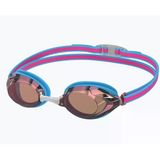 Speedo Junior Vanquisher 3.0 Picton Mavi/Vermillion/Altın Aynalı Çocuk Yüzücü Gözlüğü 8-00475116553