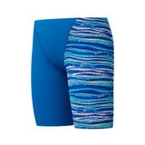 Speedo Kız Çocuk Mavi Alv Leg V Cut Jam Jm Mayo, 11-12 Yaş