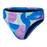 Speedo Kız Çocuk Slip Mayosu, Mavi, Alov Digi Brf, 11-12 Yaş