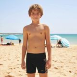 Speedo Placement Print Aquashort Erkek Çocuk Yüzücü Mayosu Siyah