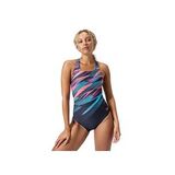 Speedo Speedo Digi Plmt Mdlt Af Navy Kadın Yüzücü Mayosu 8-00305518178 Lacivert