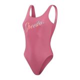 Speedo SPEEDO LOGO DEEP UBK 1PC PT AF Pembe Kadın Mayo Pembe 32