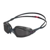 Speedo Üniseks Aquapulse Pro Yüzme Gözlüğü | Buğulanmaz, Buğu Önleyici | Sızıntı Önleyici, Oksit Grisi/Anka Kuşu Kırmızı/Duman, Tek Beden