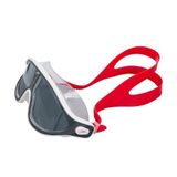 Speedo Üniseks Biofuse Rift Mask Yüzme Gözlüğü | Açık Su Yüzücü Maskesi | Buğu Önleyici | Sızdırmaz, Kırmızı/Duman Rengi, Tek Beden