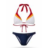 Speedo Universal 2 Pce Triangle Splice String Bikini Sp8032754894 Siyah-Beyaz-Kırmızı