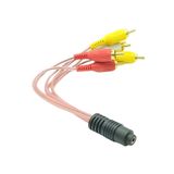 SpeedUF 3.5 Mm Stereo Dişi 6 Tos Erkek 5+1 Ses Sistemi Kablo Rca Çıkışını 3.5 mm Jak Çıkışına Çeviciri