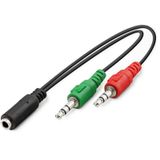 Speeduf 3.5mm Kulaklık Ses Mikrofon Çoklayıcı