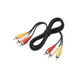 SpeedUF 3RCA 3RCA 5 Metre RCA Ses Kablosu AV Kablo 3 Renkli Erkek - Erkek Kablo TV DVD projeksiyon