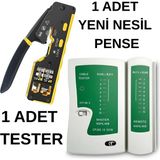 Speeduf Ağ Seti: Ez RJ45 Pense Cat6 + Network Tester RJ45 RJ11 + Ekstra Bıçak Hediyeli 🚀