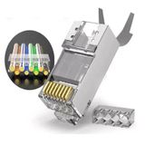 SpeedUF Cat7 Metal Konnektör Rj45 CAT7 Jack + Kablo Ayraç 1 Adet