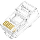 SPEEDUF Ez RJ45 Cat6 Nesil Delikli Jack Konnektör 100'lü Şeffaf Renkli Yüksek Hız Destekli Bağlantı Tipi