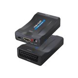 SpeedUF Hdmı To Scart Dönüştürücü Siyah – Usb Güç Kablosu Dahil Adaptör Çevirici