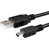 Speeduf Mini USB 5‑pin Kablo 🔌 Usb‑a To Mini‑b 5‑pin 1.5 m Siyah Data Şarj Kablosu