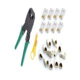 SpeedUF Network CAT5CAT6 Sıkma Pense + 20 Jak + 20 Cover Kılıf