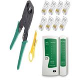 SpeedUF Network CAT5CAT6 Sıkma Pense+50 Adet CAT5CAT6 Jak + Test Cihazı